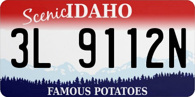 ID license plate 3L9112N