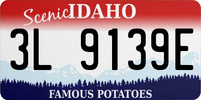 ID license plate 3L9139E