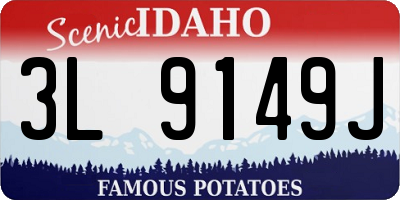 ID license plate 3L9149J