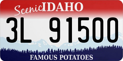ID license plate 3L9150O