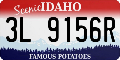 ID license plate 3L9156R