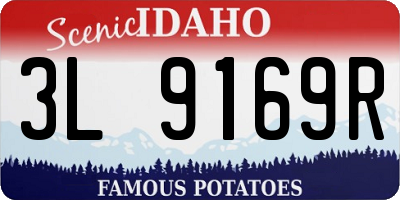 ID license plate 3L9169R