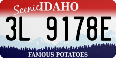 ID license plate 3L9178E