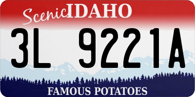 ID license plate 3L9221A