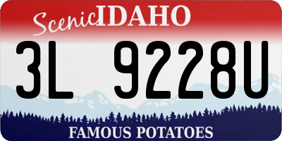 ID license plate 3L9228U
