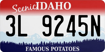 ID license plate 3L9245N