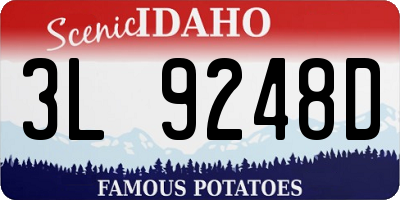 ID license plate 3L9248D