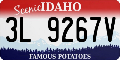 ID license plate 3L9267V