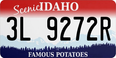ID license plate 3L9272R