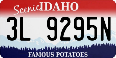ID license plate 3L9295N