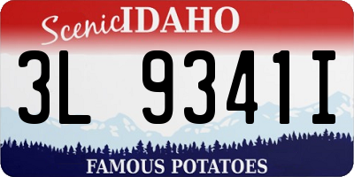 ID license plate 3L9341I