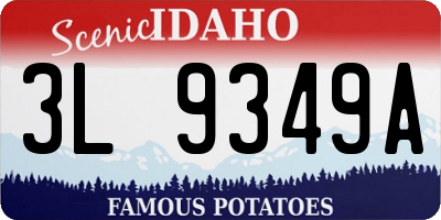 ID license plate 3L9349A