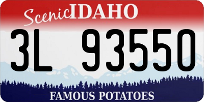 ID license plate 3L9355O