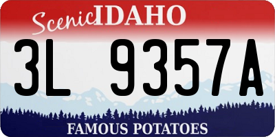 ID license plate 3L9357A