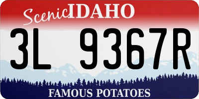 ID license plate 3L9367R
