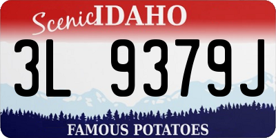 ID license plate 3L9379J