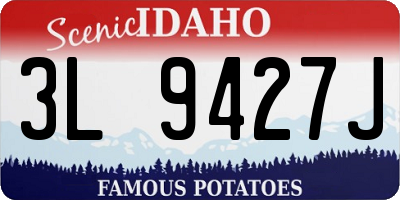 ID license plate 3L9427J
