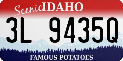 ID license plate 3L9435Q