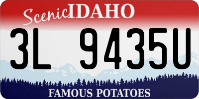 ID license plate 3L9435U