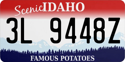 ID license plate 3L9448Z