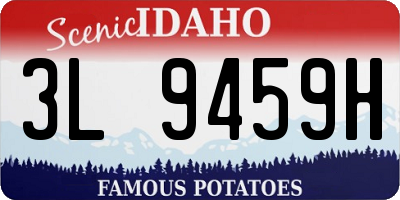 ID license plate 3L9459H