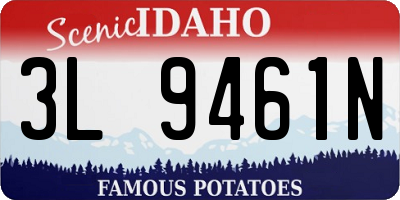 ID license plate 3L9461N
