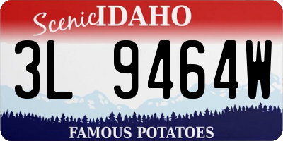 ID license plate 3L9464W