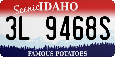 ID license plate 3L9468S