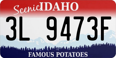 ID license plate 3L9473F