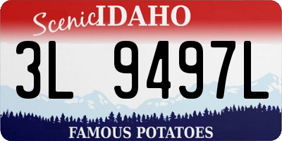 ID license plate 3L9497L