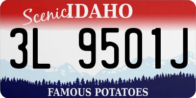 ID license plate 3L9501J