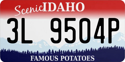 ID license plate 3L9504P