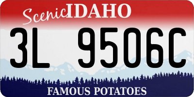 ID license plate 3L9506C