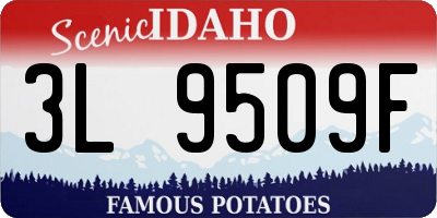 ID license plate 3L9509F