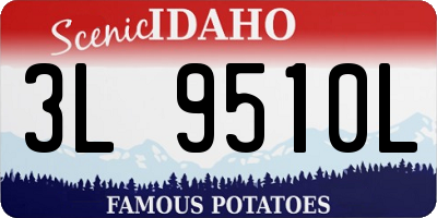 ID license plate 3L9510L