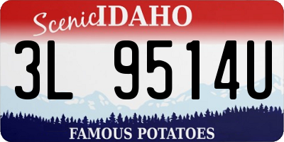 ID license plate 3L9514U