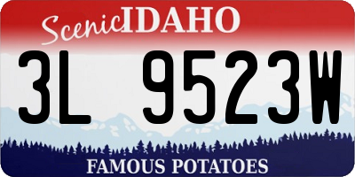 ID license plate 3L9523W