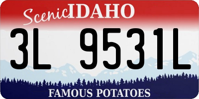 ID license plate 3L9531L