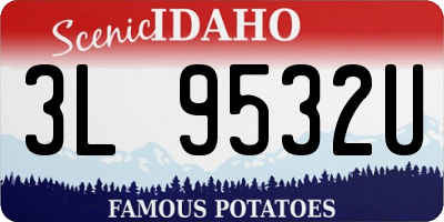 ID license plate 3L9532U