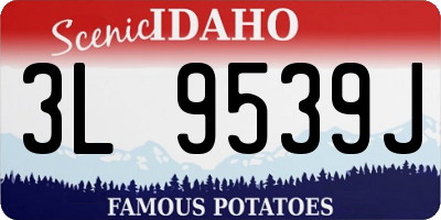 ID license plate 3L9539J