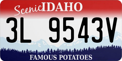 ID license plate 3L9543V