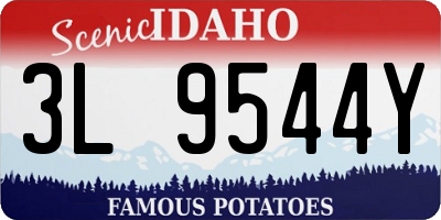 ID license plate 3L9544Y