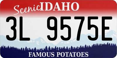 ID license plate 3L9575E