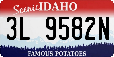 ID license plate 3L9582N