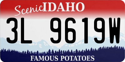 ID license plate 3L9619W
