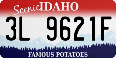 ID license plate 3L9621F