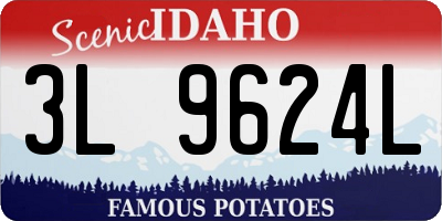 ID license plate 3L9624L