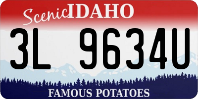 ID license plate 3L9634U