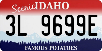 ID license plate 3L9699E