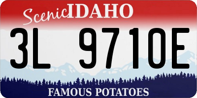ID license plate 3L9710E